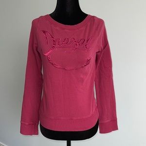 Diesel sweatshirt w V-back. Size S